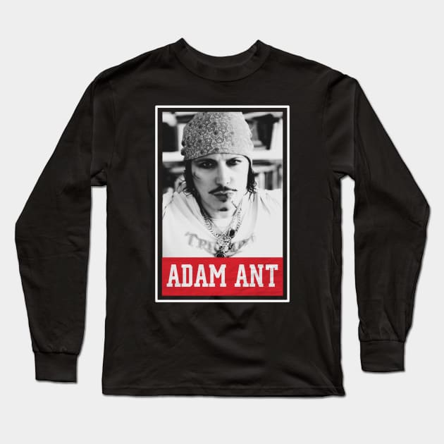 adam ant Long Sleeve T-Shirt by one way imagination